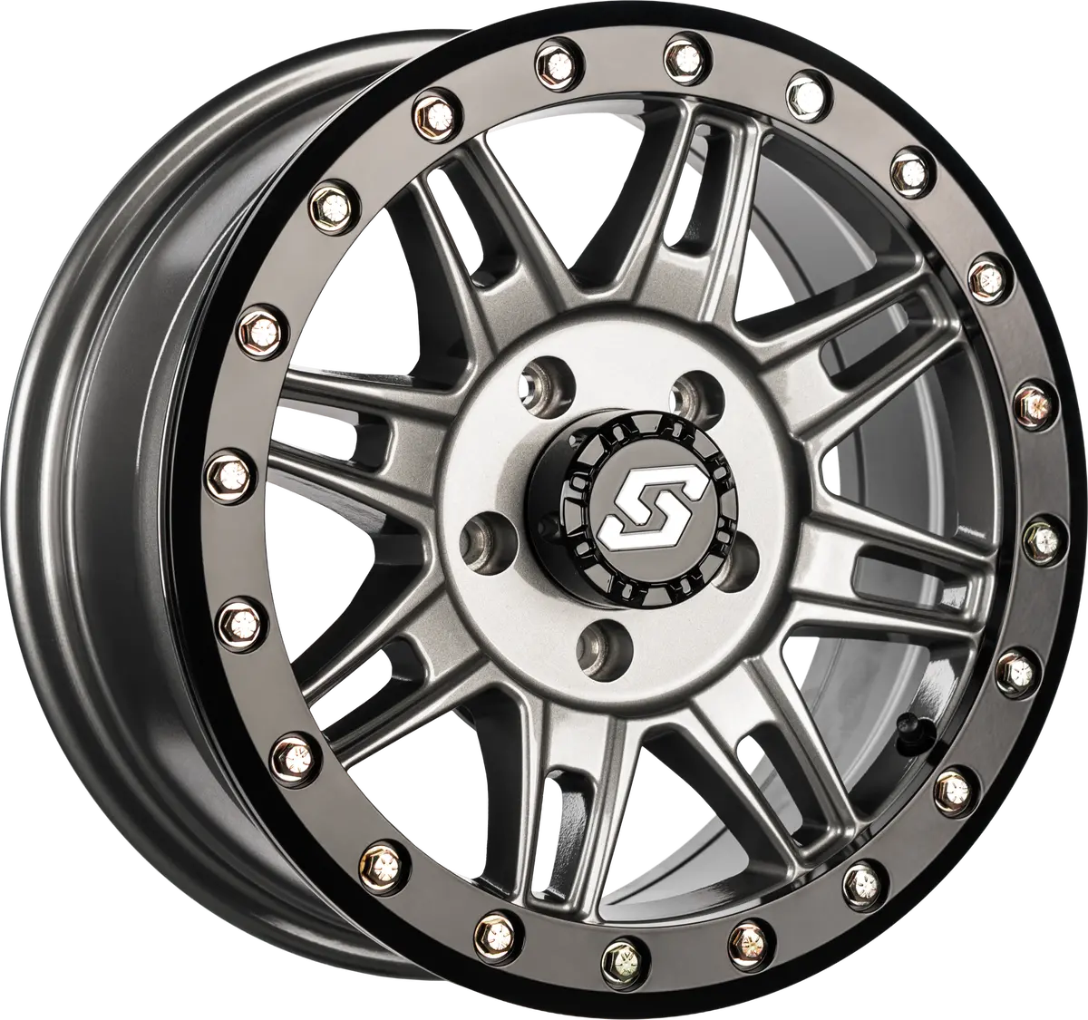Clutch Bdlk Wheel 14X7 4/156 +10Mm Gunmetal/Blk 2
