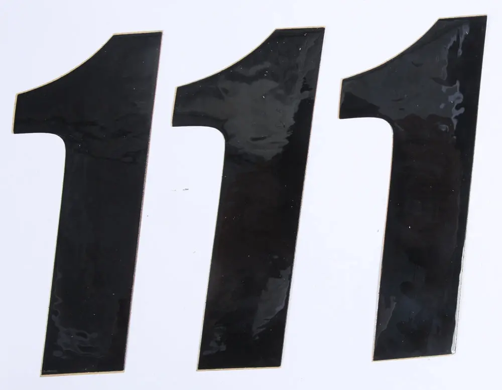 Number 1 Black 6" 3/Pk 1