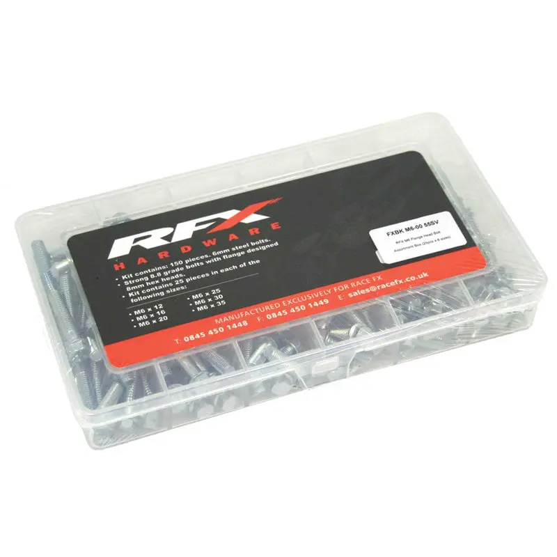 M6 Flange Head Bolt Box 12/16/20/25/30/35Mm 1