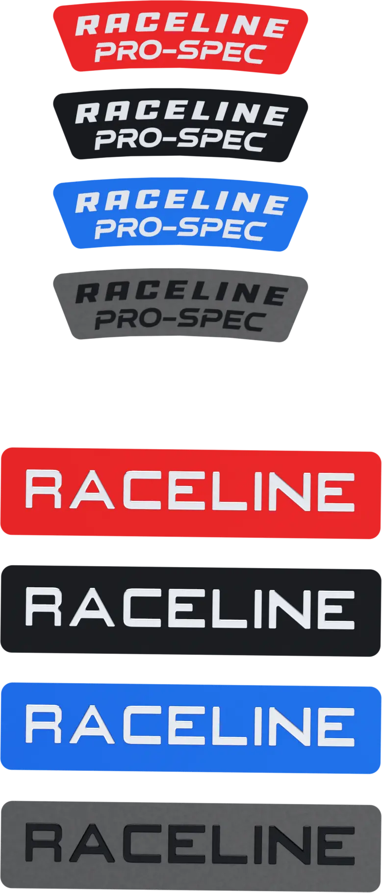 Raceline Decal Package Blue/Red/Blk/Gunmetal 1
