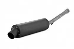 Single Slip On System W/ Utility Muffler Blk Hon 1