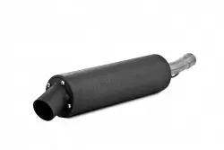 Single Slip On System W/ Utility Muffler Blk Hon 1