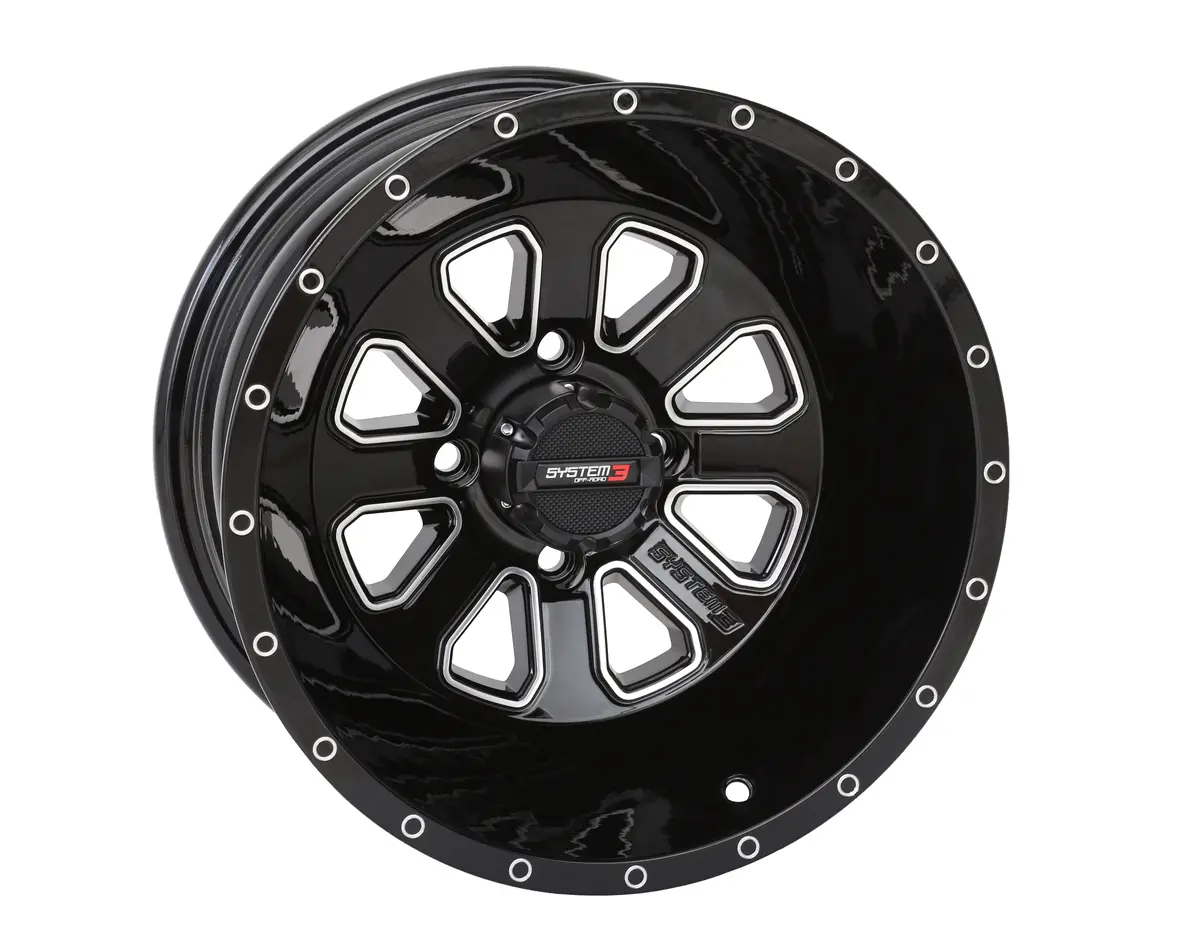 St4 Wheel 14X7 2+5 ( 47Mm) 4/110 Gloss Black/Machined 1