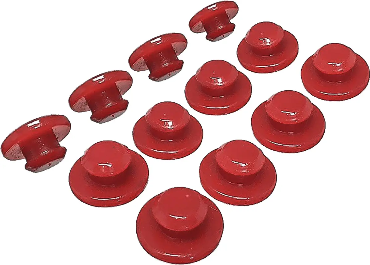 Seat Grommet Kit Red Pol 1