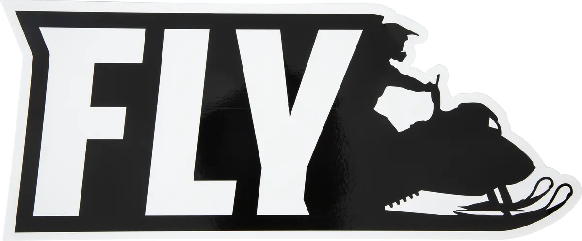 Fly Racing Snow Sticker Die Cut Laminated 1
