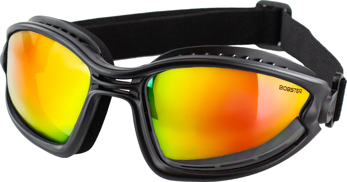 Ballast Sunglasses Blk/Crm Red W Red/Ylw Lens 1