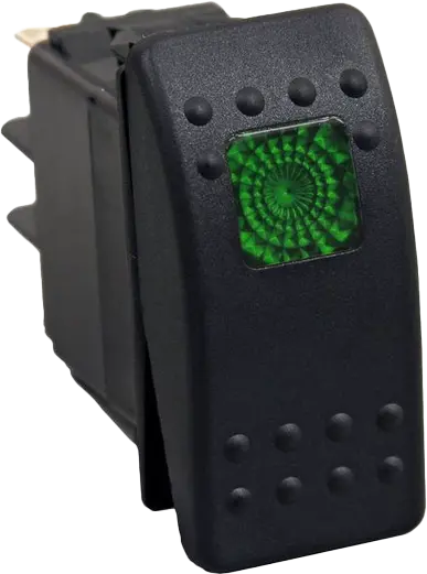 Lighted Rocker Switch Green 1
