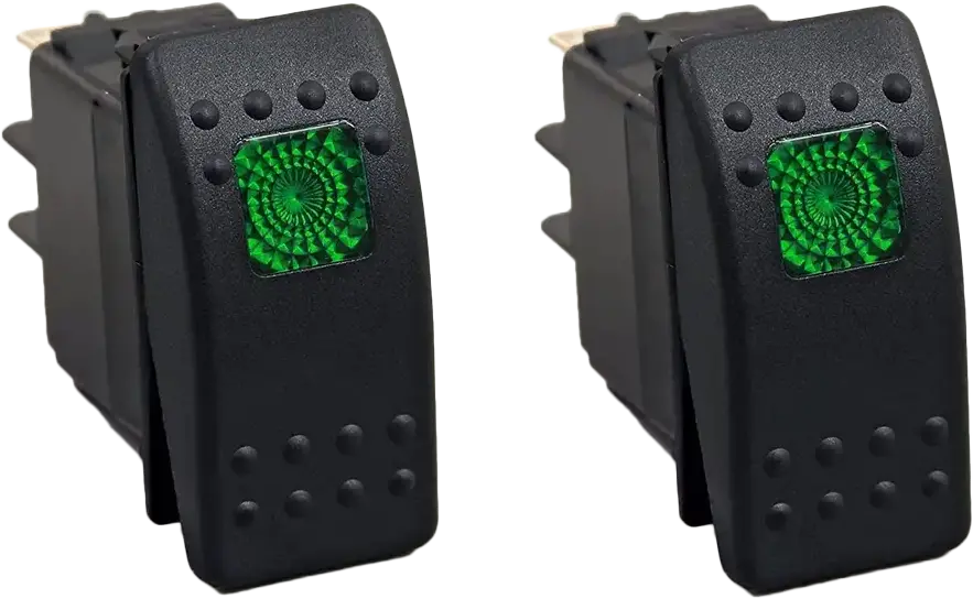Lighted Rocker Switch Green 2