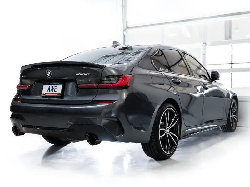 Awe 19-23 Bmw 330I / 21-23 Bmw 430I Base G2x Track Edition Axle Back Exhaust - Diamond Black 2