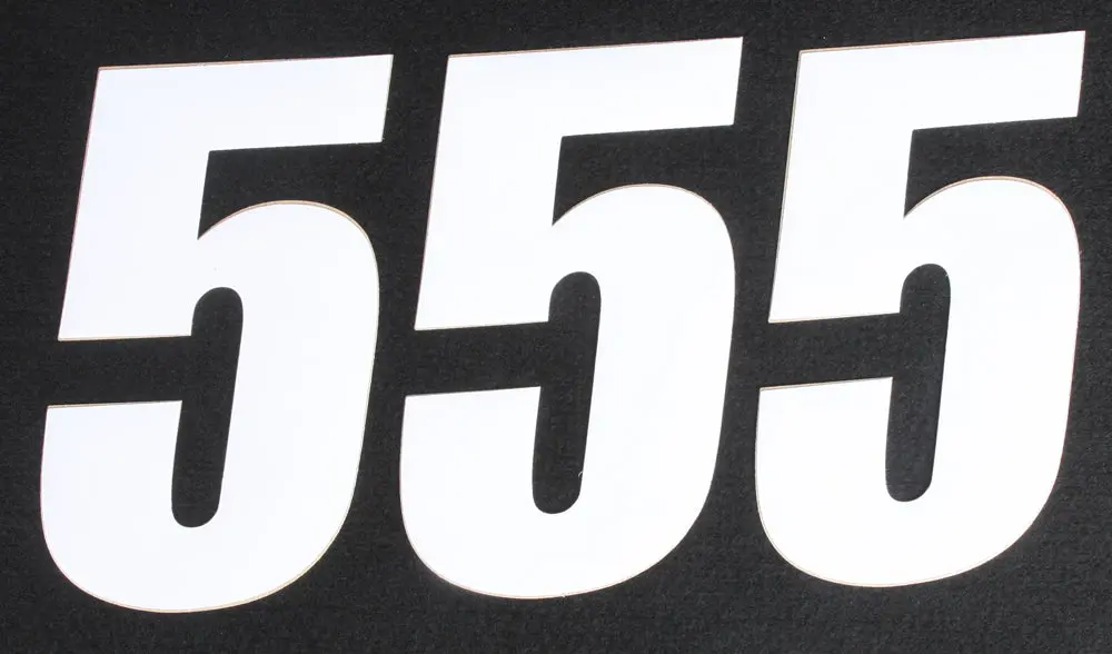 Number 5 White 6" 3/Pk 1