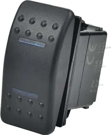 Lighted Rocker 3 Position Switch Blue 1