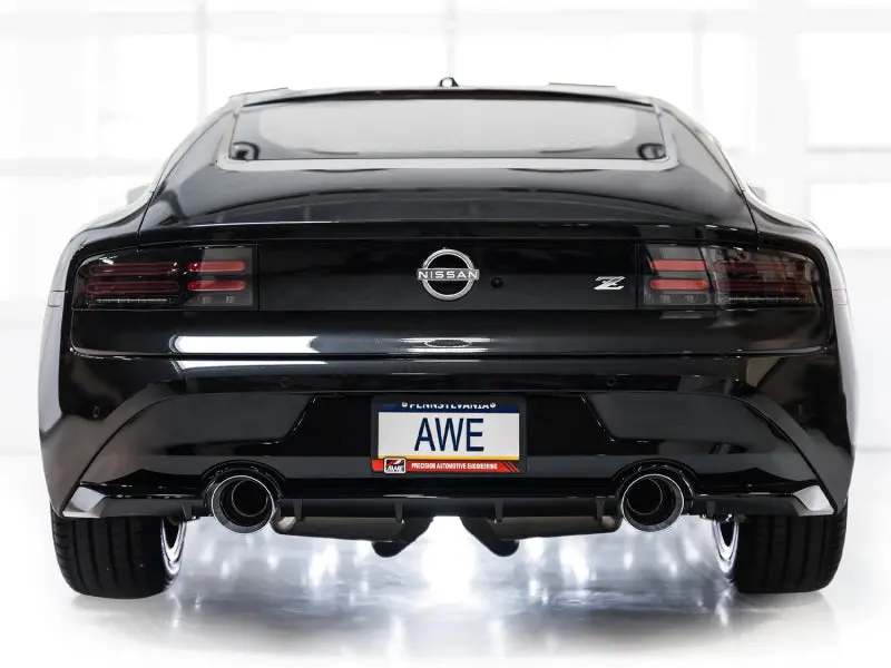 Awe 2023 Nissan Z Rz34 Rwd Track Edition Catback Exhaust System W/ Chrome Silver Tips 2