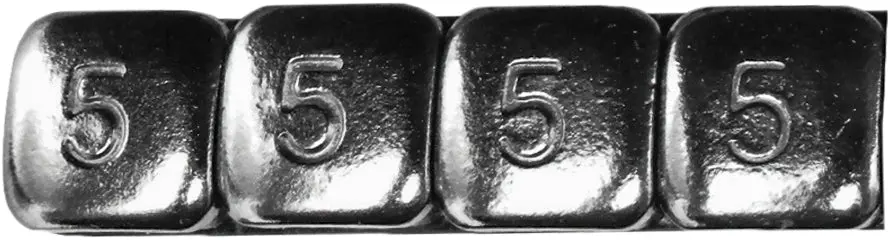 Wheel Weights 5 Gram Chrome 360 Piece/Box 1