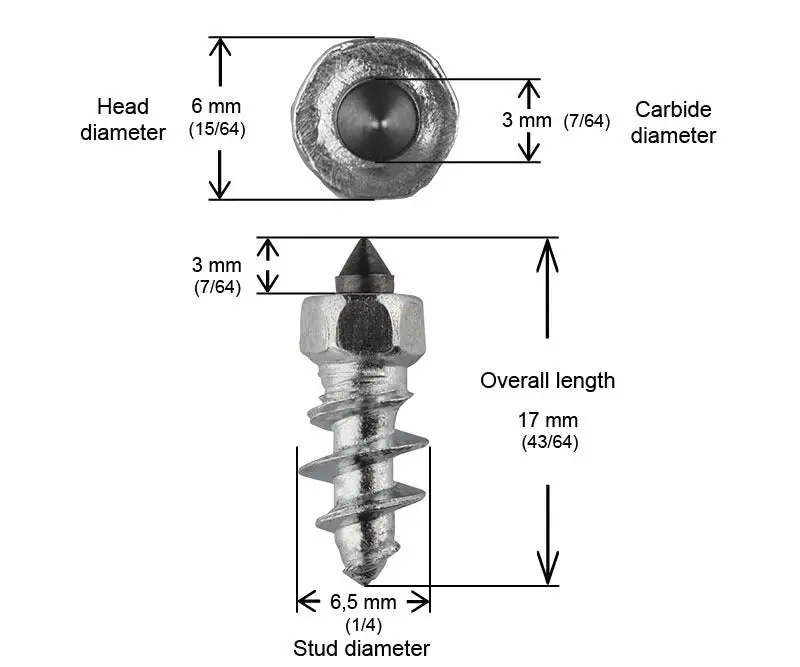 5/8" 15Mm Std Screw Studs Qty 200 2