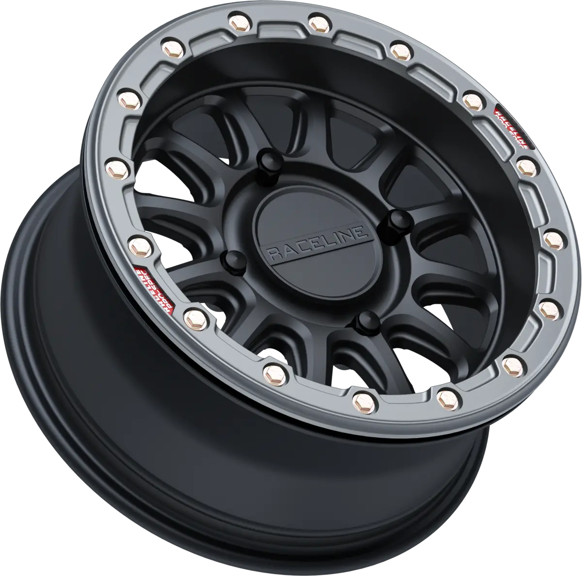 Alpha Wheel 4/156 Blk/Gunmetal 15X7 (+10Mm) 2