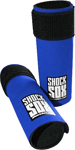 Shock Sox  6"  Blue Upside Down Forks 1