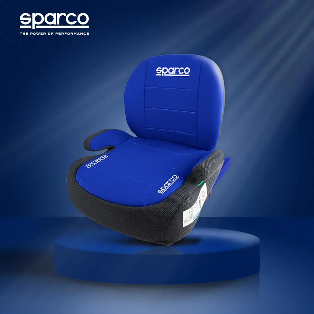 Sparco Universal Car Booster Seat I-Size For 6–12 Years Kids Blue/Grey 1
