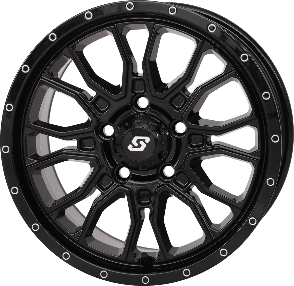Fusion Wheel 15X7 5+2 5/4.5 Gloss Black 1