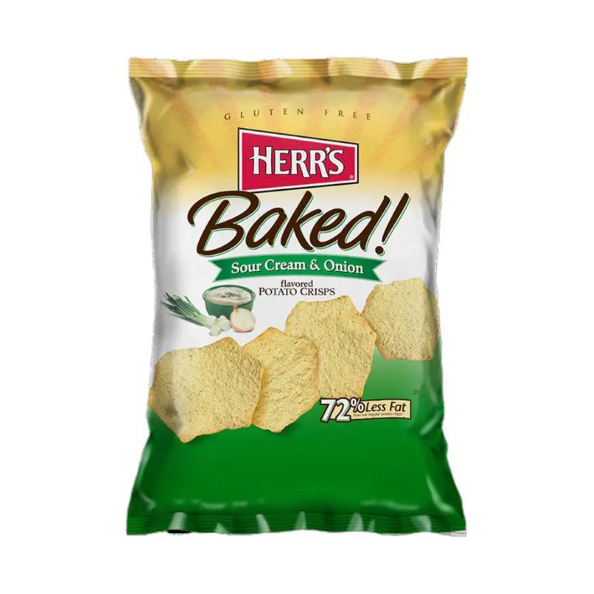 Herr's Baked Sour Cream & Onion Potato Crisps 7 Oz. 1