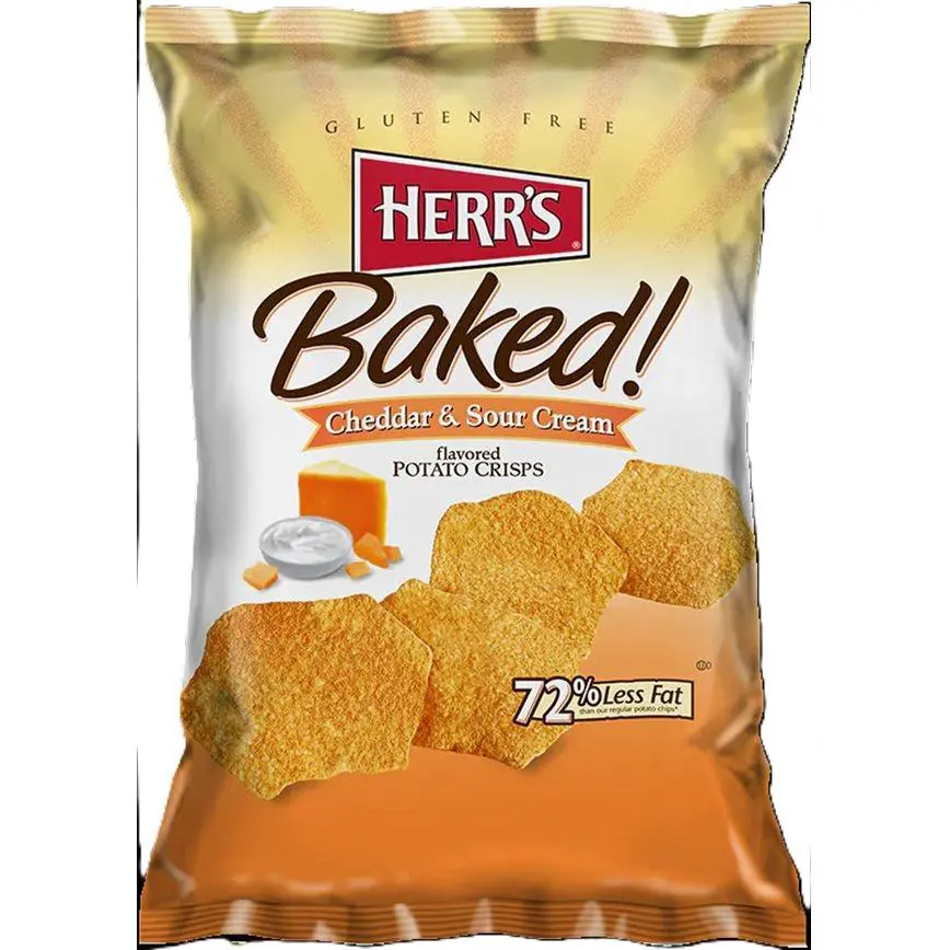 Herr's Baked Cheddar & Sour Cream Potato Crisps 7 Oz. 1