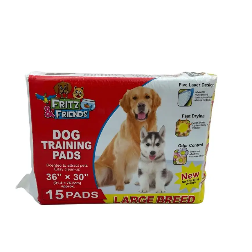 Fritz & Friends 36" X 30" Large Breed Puppy Pads 15 Ct. 1