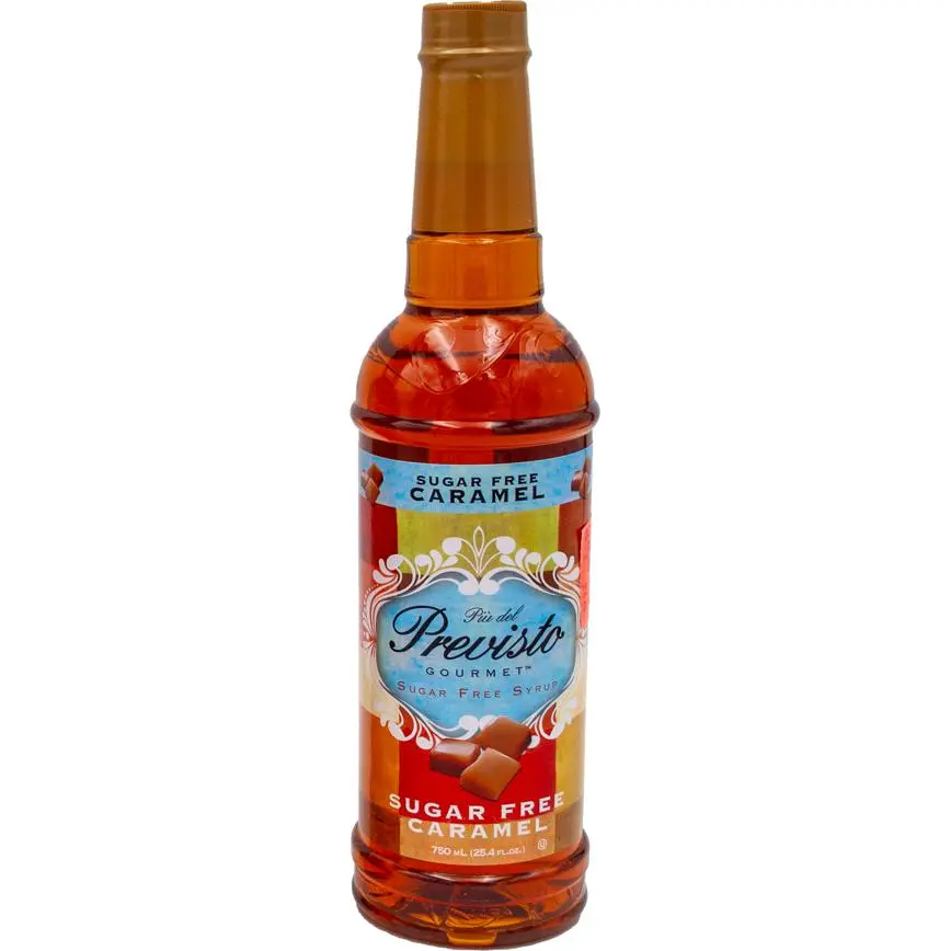 Previsto Syrup Sugar Free Caramel 25.4 Oz. 1