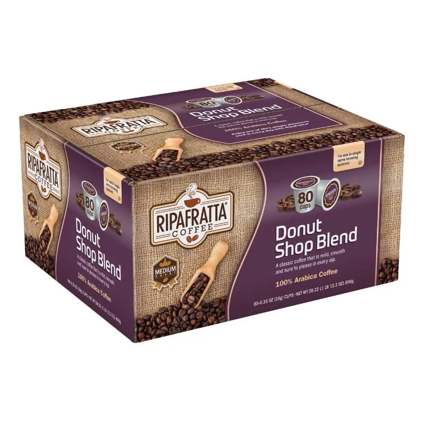 Ripafratta Donut Shop Blend Coffee 80 Ct. 1
