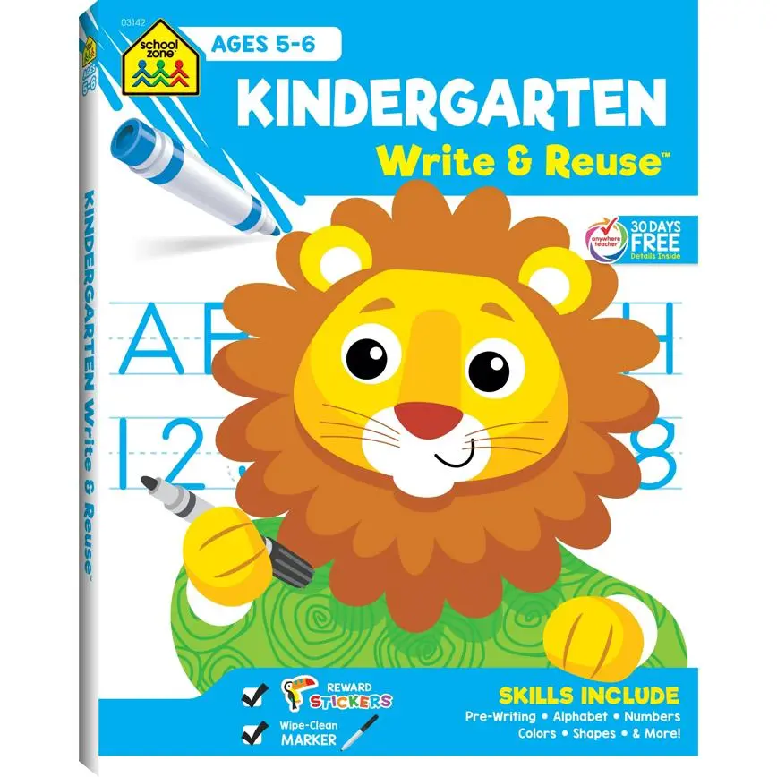 School Zone Write & Reuse Workbooks 1