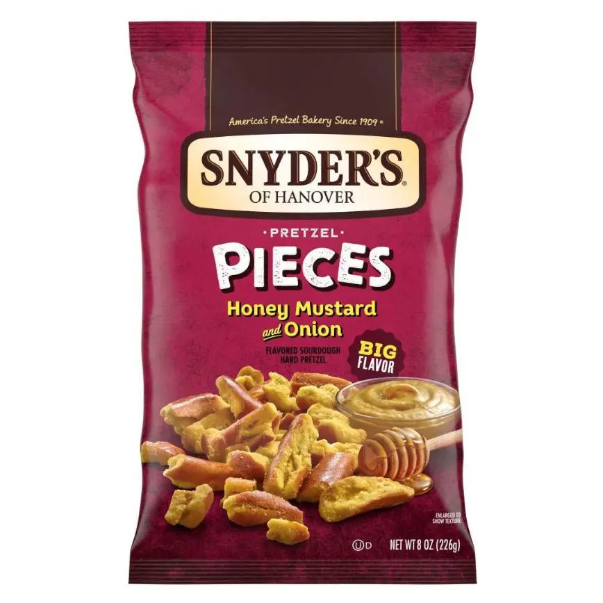 Snyder's Of Hanover Flavored Pretzel Pieces Honey Mustard & Onion 8 Oz. 1