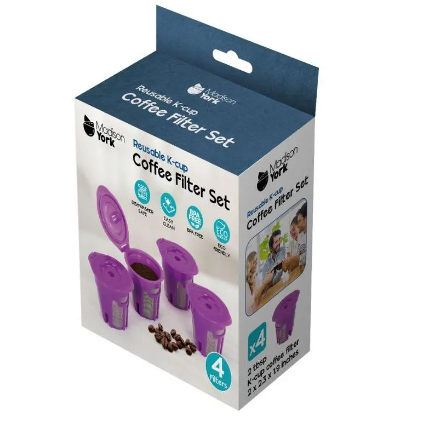 As Seen On Tv Madison York K-Cup Reusable Coffee Filters Set 1