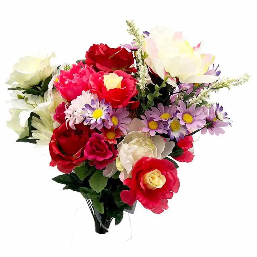 Small Artificial Spring Floral Bush 1