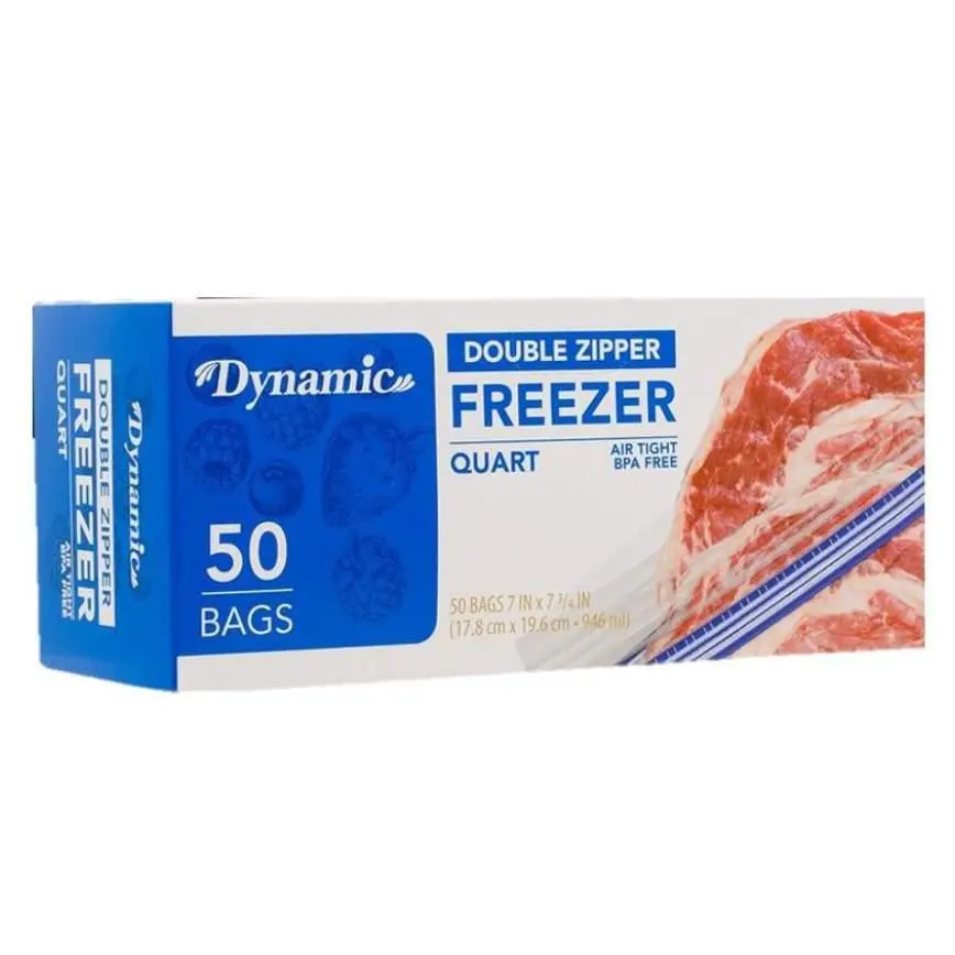 Dynamic Quart Freezer Bags 50 Ct. 1