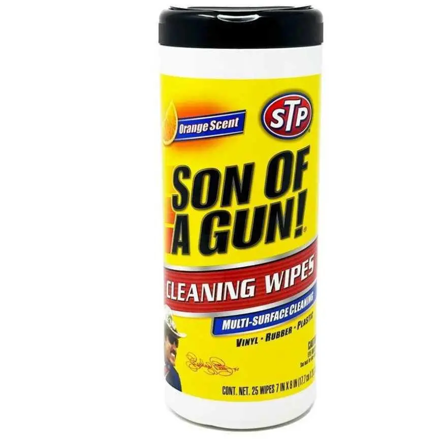 Stp Son Of A Gun Orange Scented Cleaning & Protecting Wipes 25 Ct. 1