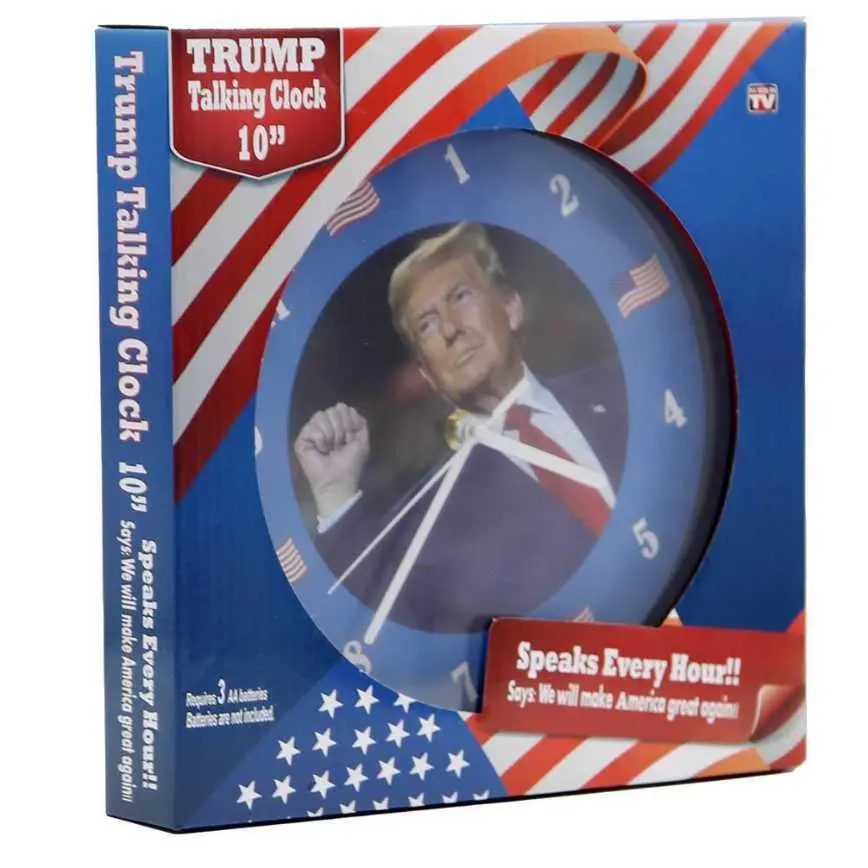 Trump Talking Wall Clock 10" 1