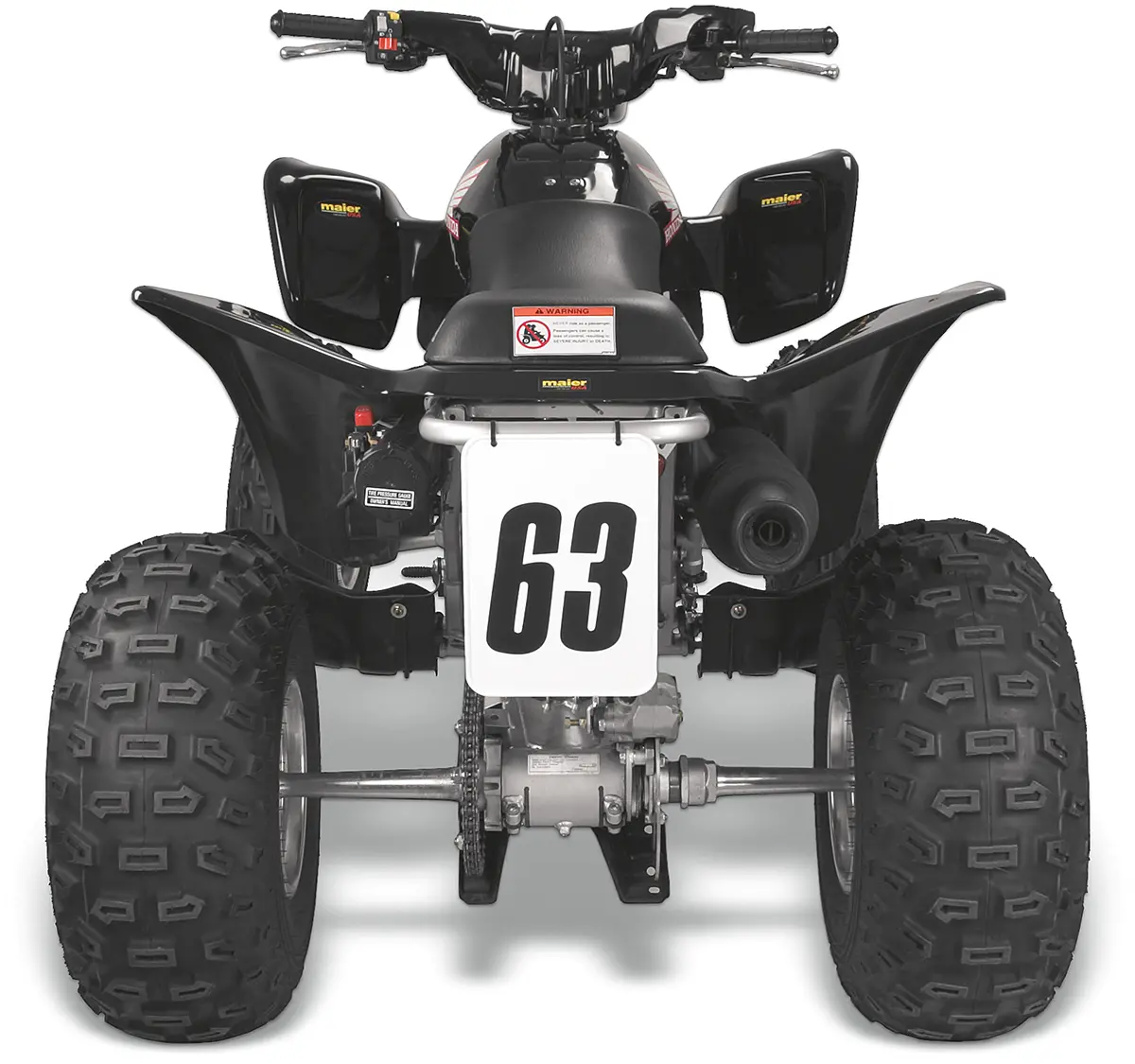 Maier Universal Number Plate - 7" X 10" - White 509911 1