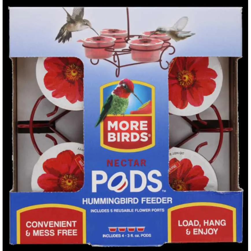 More Birds Nectar Pods With Hanger 4 Ct. 3 Oz. 1