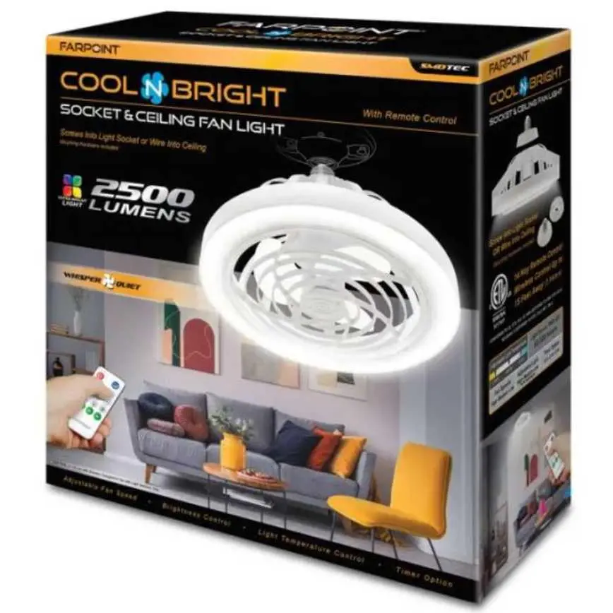 Farpoint Led Fan Light 2,500 Lumens 1