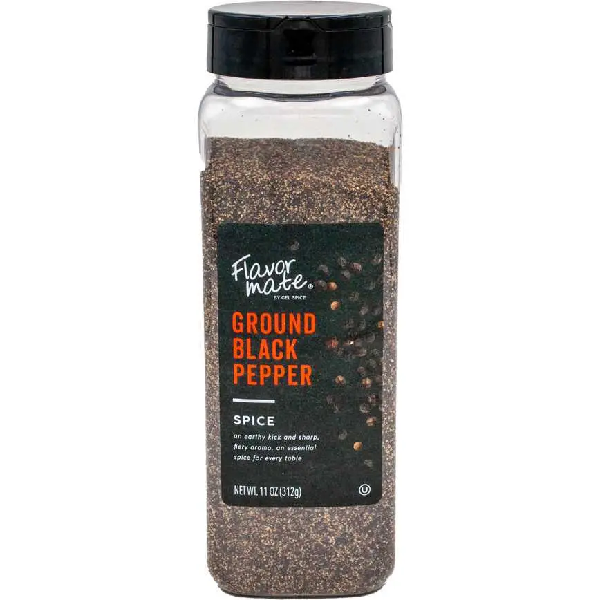 Flavor Mate Ground Black Pepper 11 Oz. 1