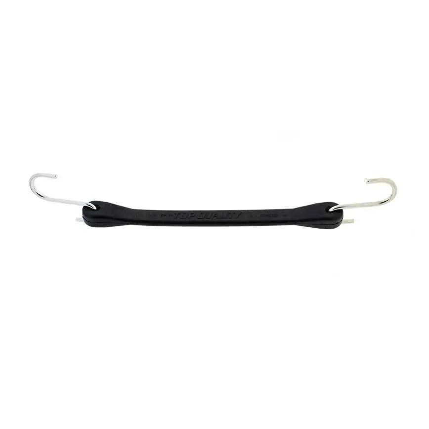 Black Rubber Tie Down 10" 1