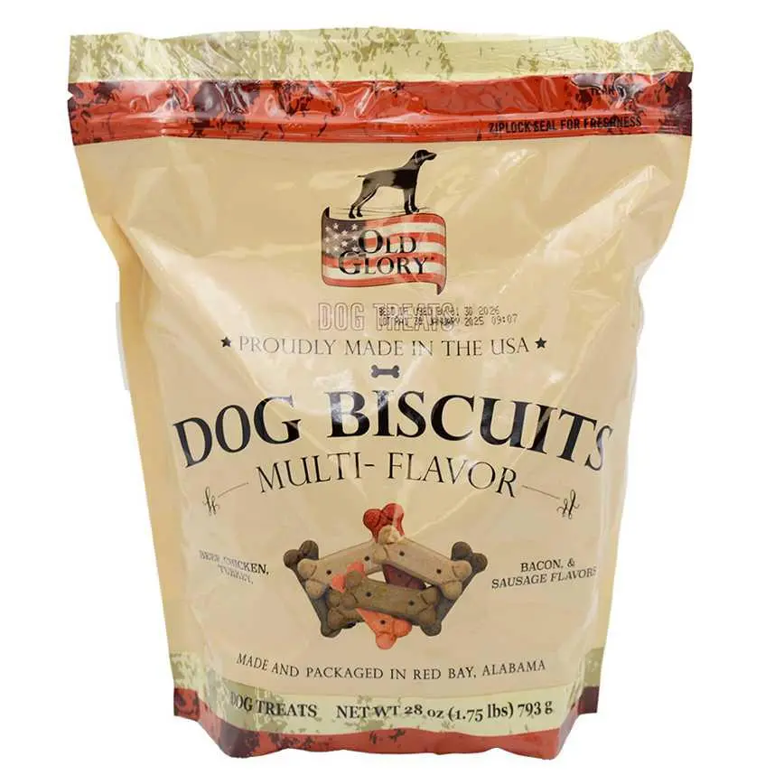 Old Glory Dog Biscuits Multi Flavor 28 Oz. 1