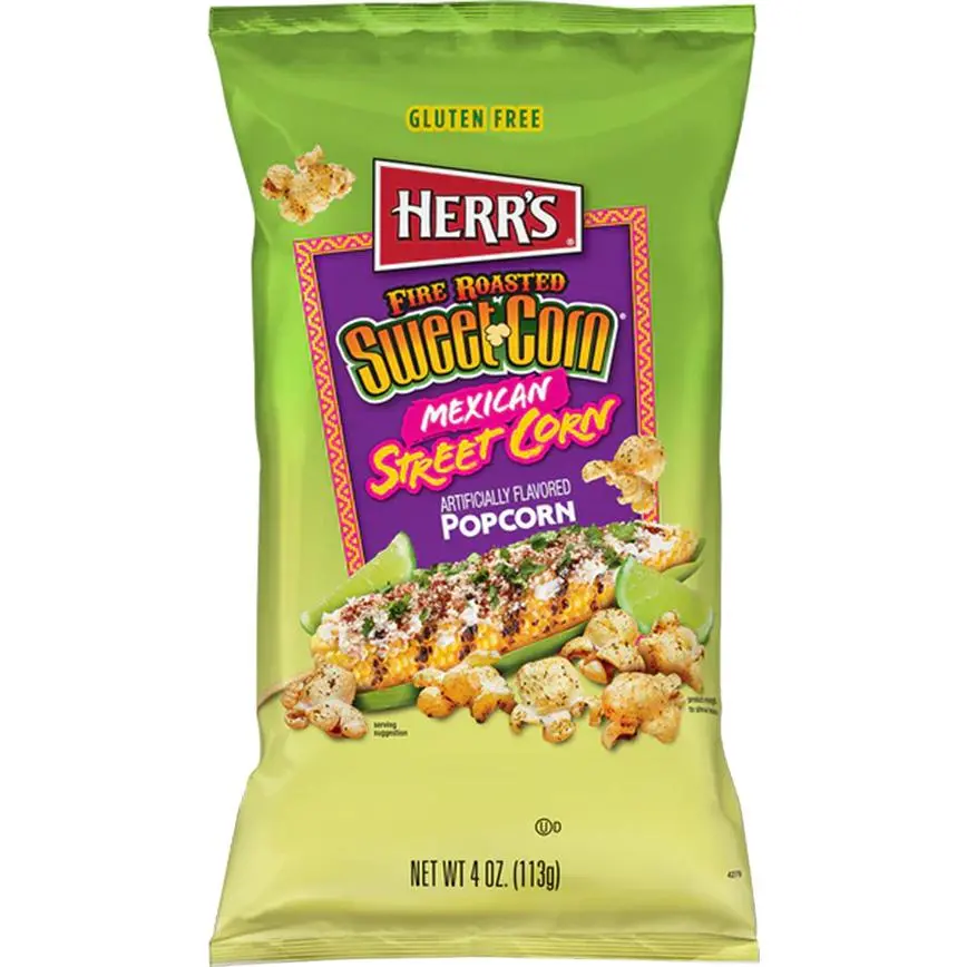 Herr's Fire Roasted Sweet Corn Popcorn 4 Oz. 1