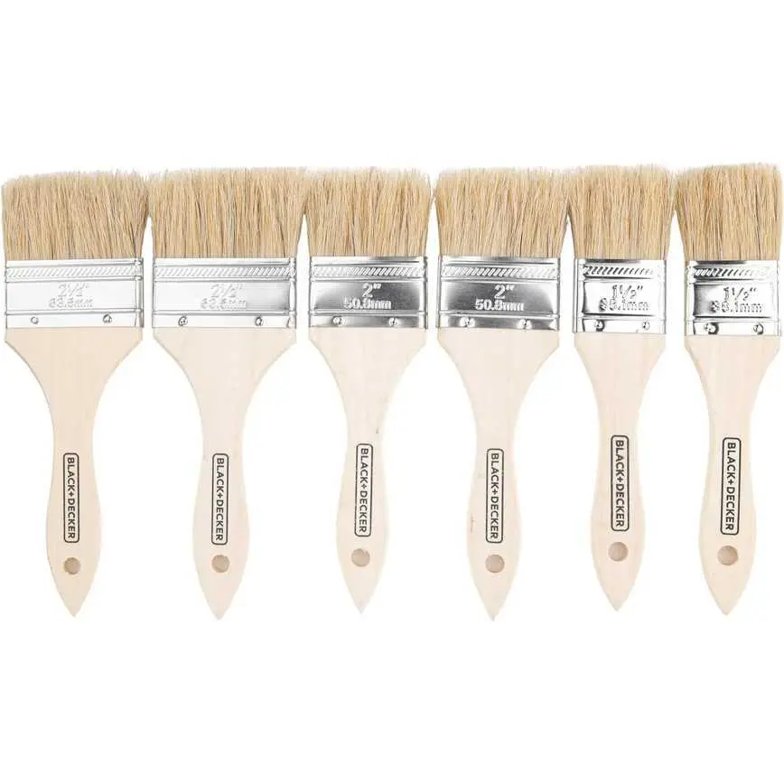 Black+Decker Chip Brush Set 6 Pk. 1