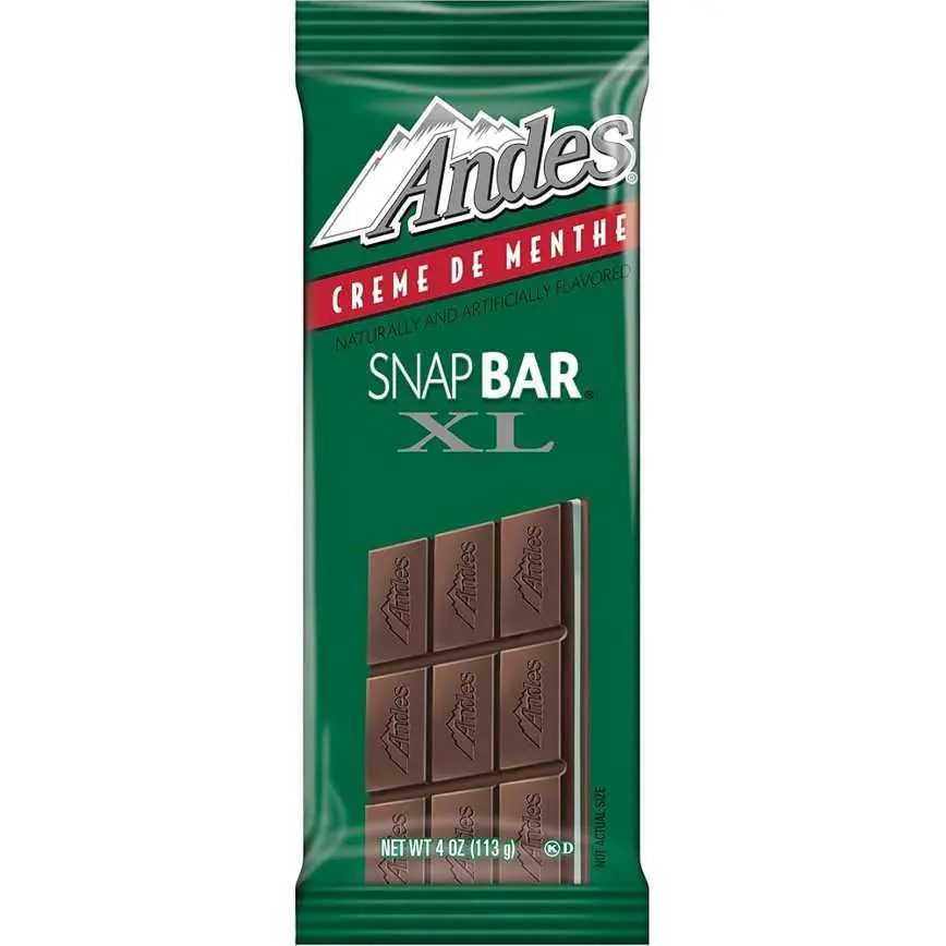 Andes Creme De Menthe Snap Bar Xl 4 Oz. 1