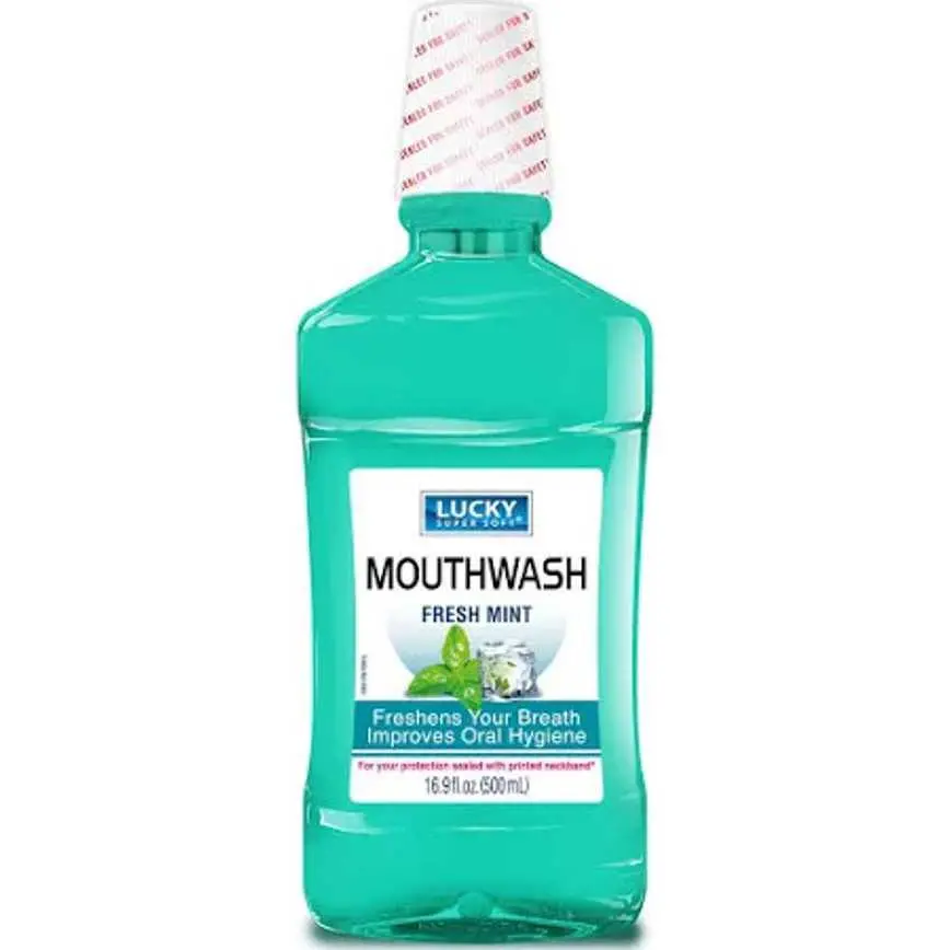 Lucky Super Soft Fresh Mint Mouthwash 16.9 Oz. 1