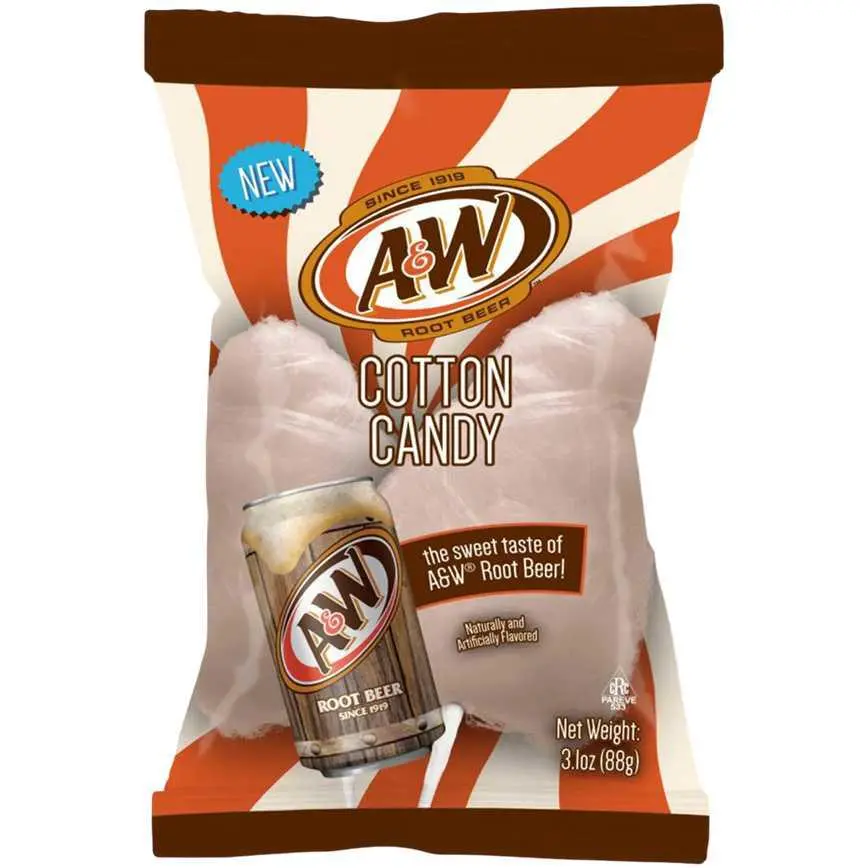 A&W Root Beer Cotton Candy 3.1 Oz. 1