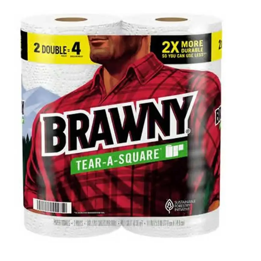 Brawny Double Roll Paper Towels 2 Pk. 1