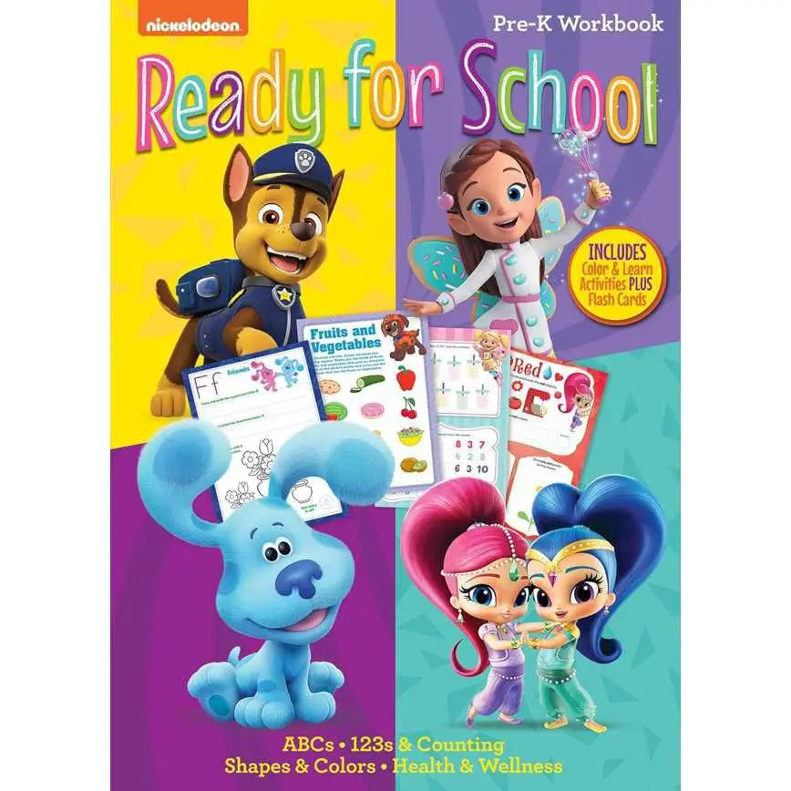 Nickelodeon Ready For School Pre-K Workbook 1