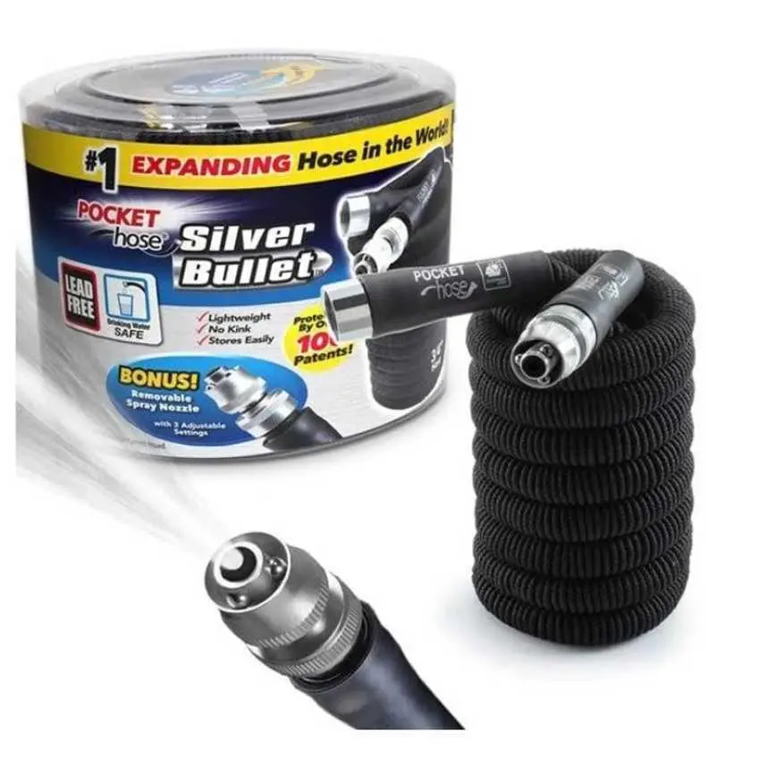 Pocket Hose Silver Bullet Expanding Hose 25' 1