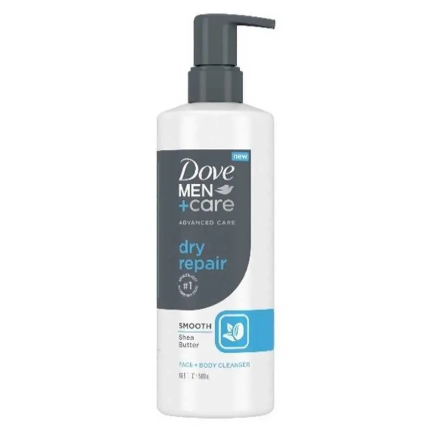 Dove Men+Care Dry Repair Face + Body Cleanser 16.9 Oz. 1
