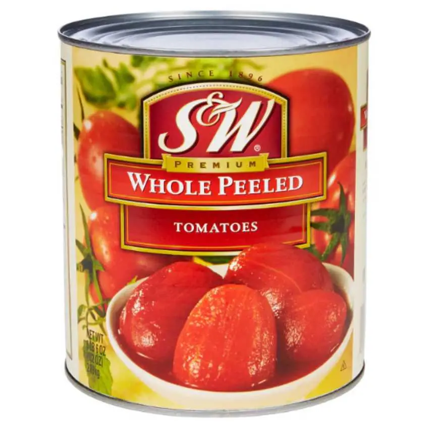 S&W Whole Peeled Tomatoes 102 Oz. 1